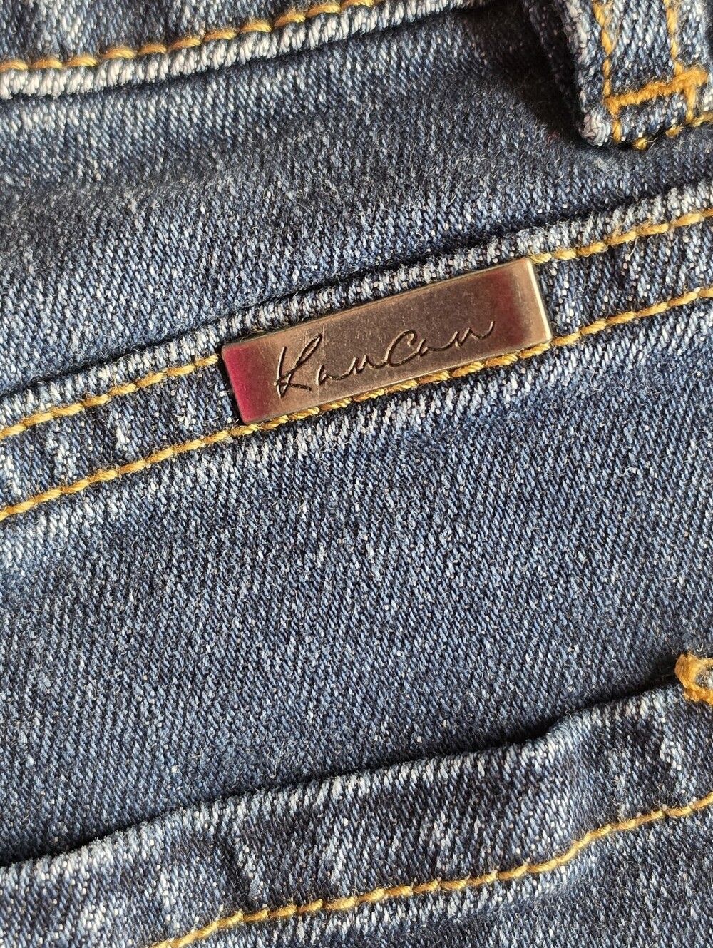 KanCan High Rise Wide Leg Jeans Medium Wash Stretch Denim Women's 9/28 - Picture 4 of 6